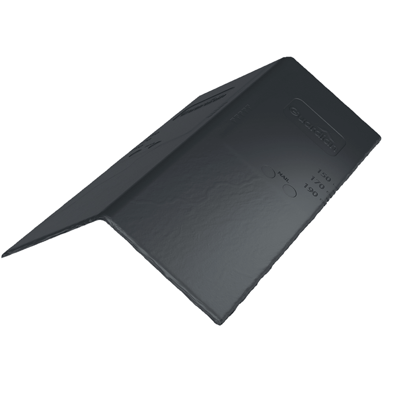 Guardian Synthetic Slate Grey Ridge Tiles 445mm x 150mm - Pack of 6 Image